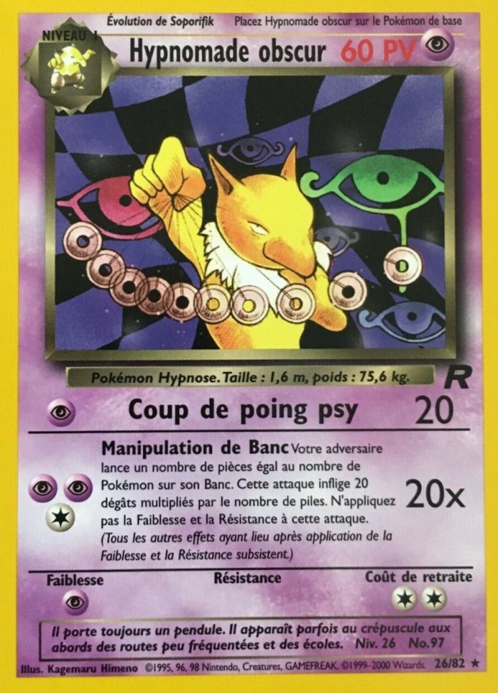 Carte Pokémon: Hypnomade obscur