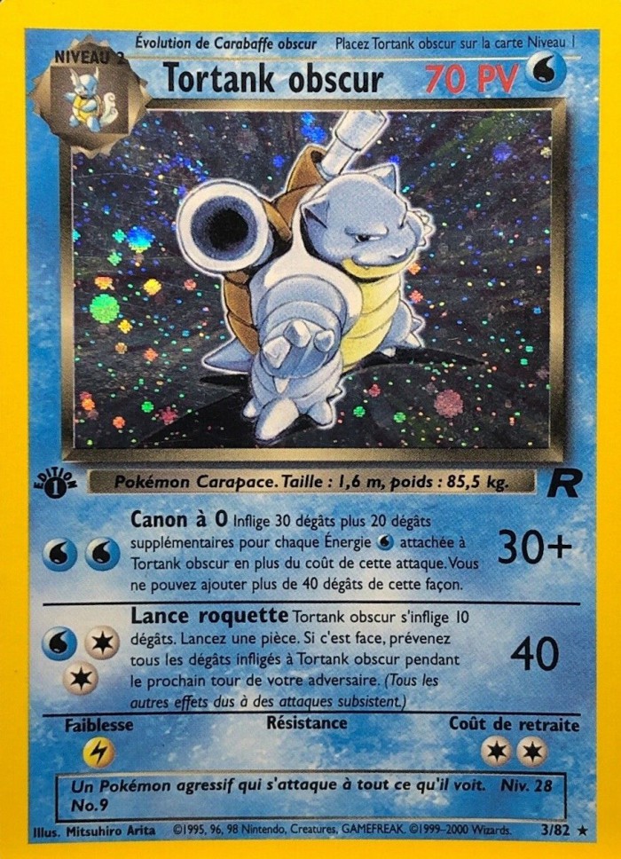 Carte Pokémon: Tortank obscur