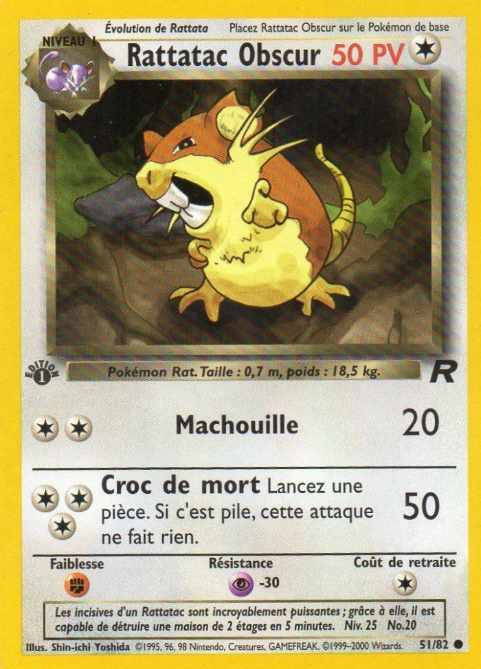 Carte Pokémon: Rattatac obscur