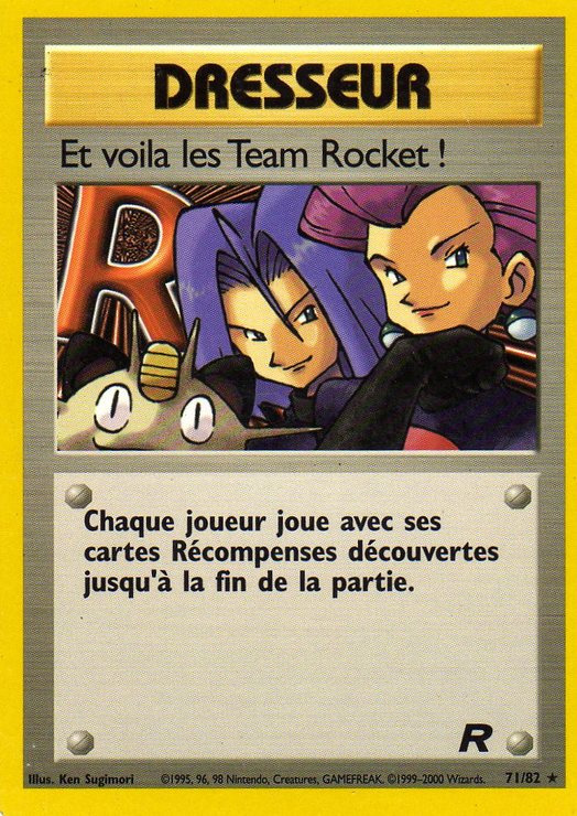 Carte Pokémon: Et voila les Team Rocket !