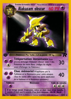 Carte Pokémon: Alakazam obscur