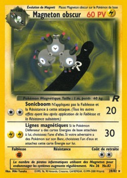 Carte Pokémon: Magneton obscur