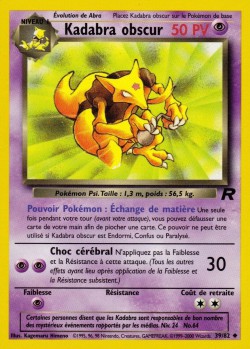 Carte Pokémon: Kadabra obscur