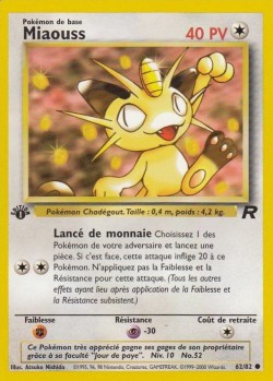 Carte Pokémon: Miaouss