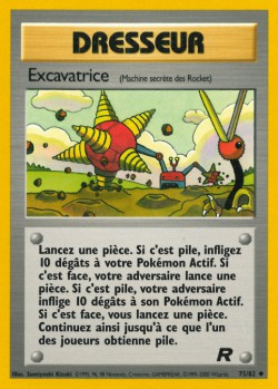 Carte Pokémon: Excavatrice