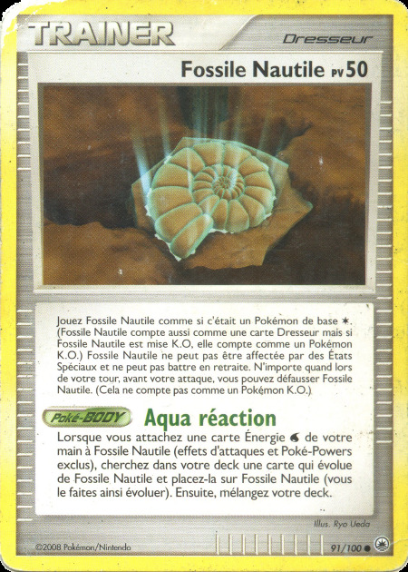 Carte Pokémon: Fossile Nautile