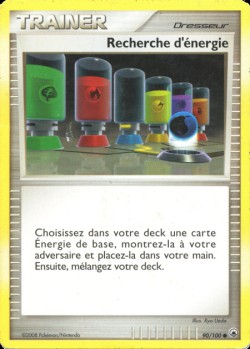 Carte Pokémon: Recherche d'énergie