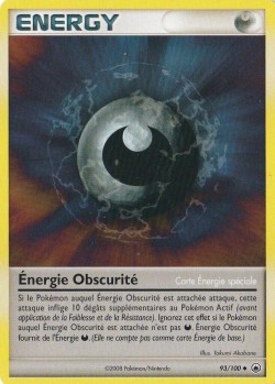 Carte Pokémon: Énergie Obscurité