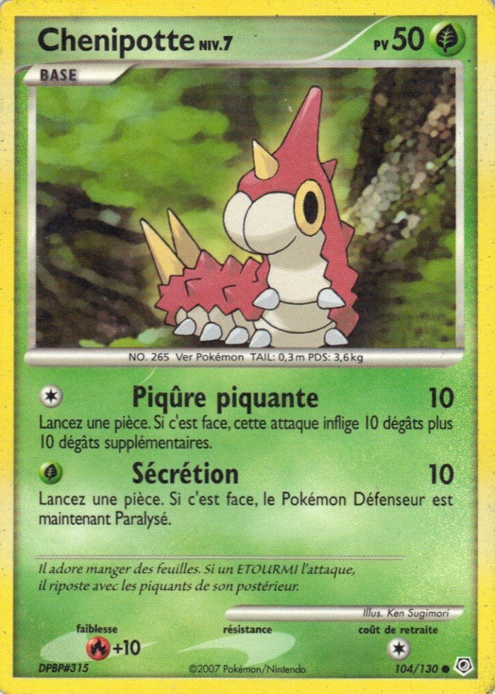 Carte Pokémon: Chenipotte