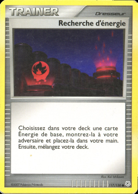 Carte Pokémon: Recherche d'énergie