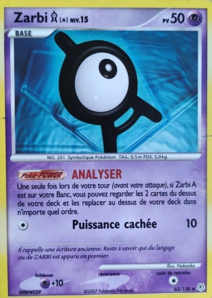 Carte Pokémon: Zarbi [A]