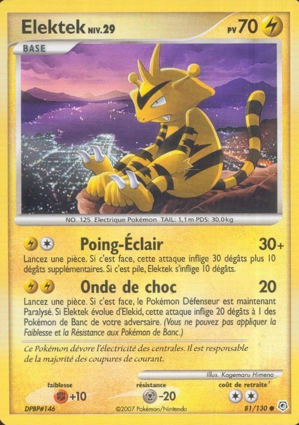 Carte Pokémon: Elektek