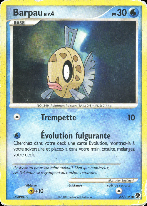 Carte Pokémon: Barpau