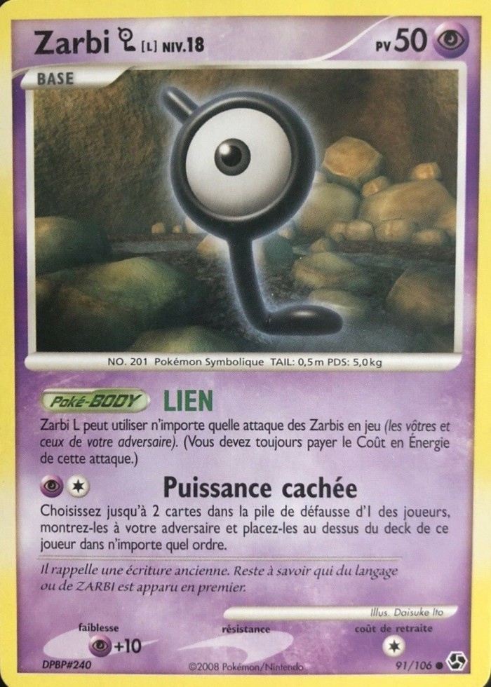 Carte Pokémon: Zarbi [L]