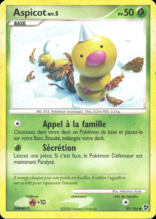 Carte Pokémon: Aspicot