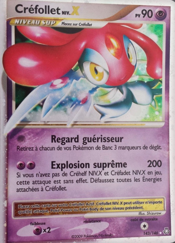 Carte Pokémon: Créfollet NIV.X