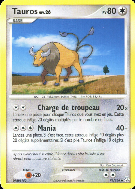 Carte Pokémon: Tauros