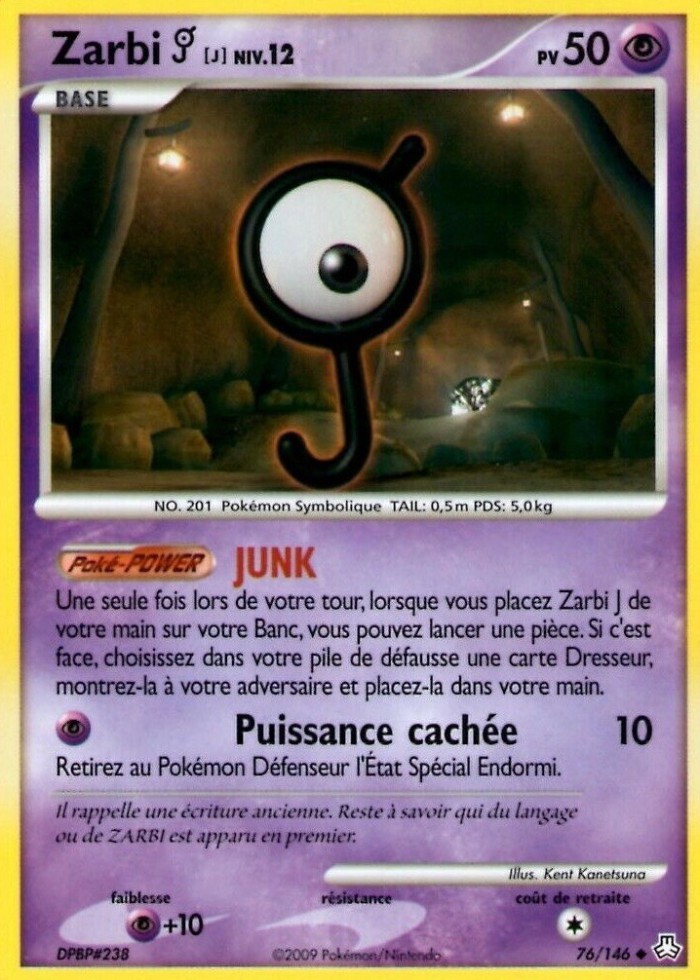 Carte Pokémon: Zarbi [J]