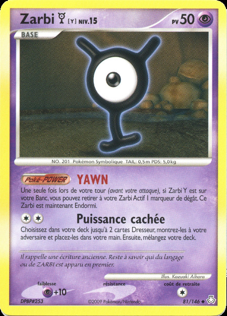 Carte Pokémon: Zarbi [Y]