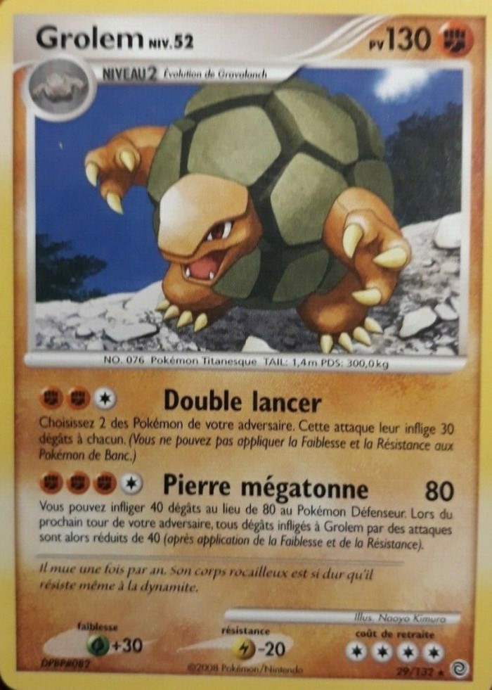 Carte Pokémon: Grolem