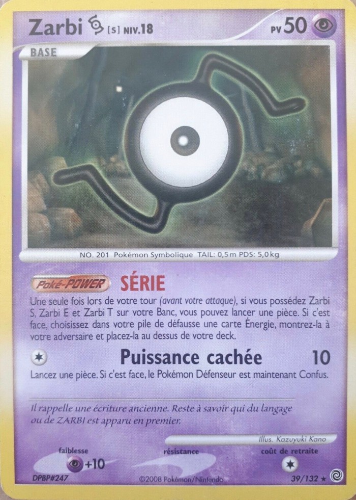 Carte Pokémon: Zarbi [S]