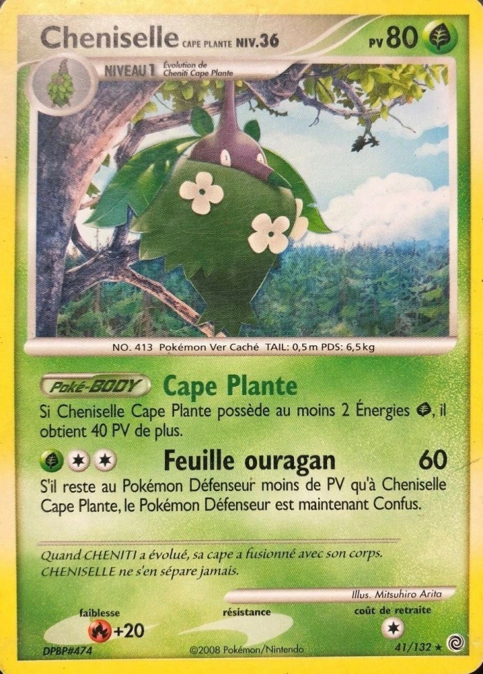 Carte Pokémon: Cheniselle Cape Plante