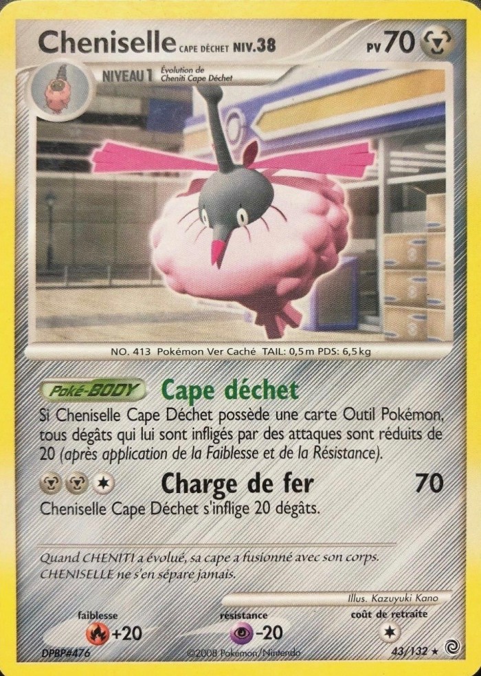 Carte Pokémon: Cheniselle Cape Déchet