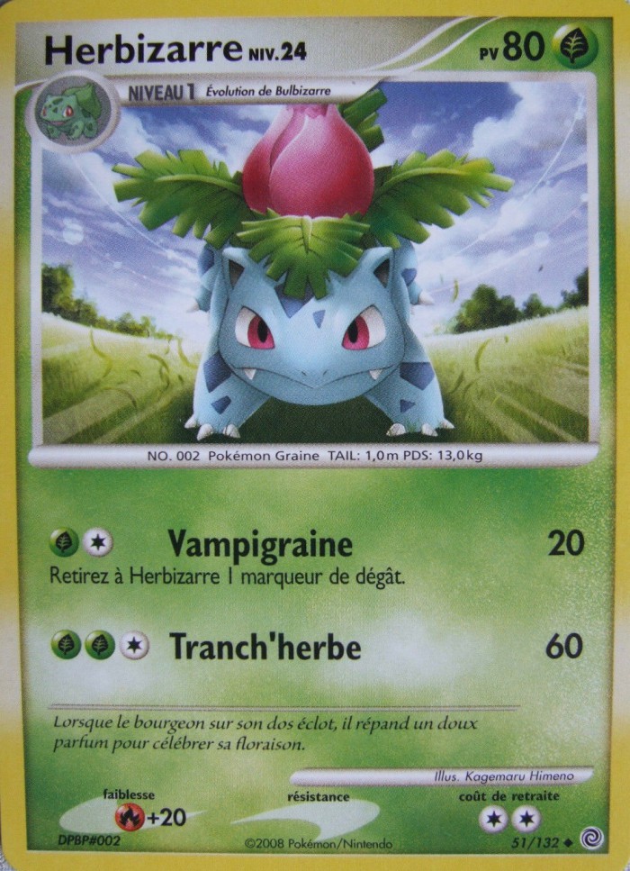 Carte Pokémon: Herbizarre