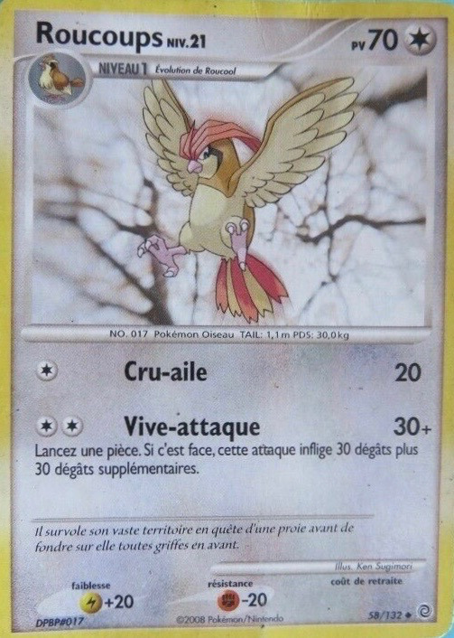 Carte Pokémon: Roucoups