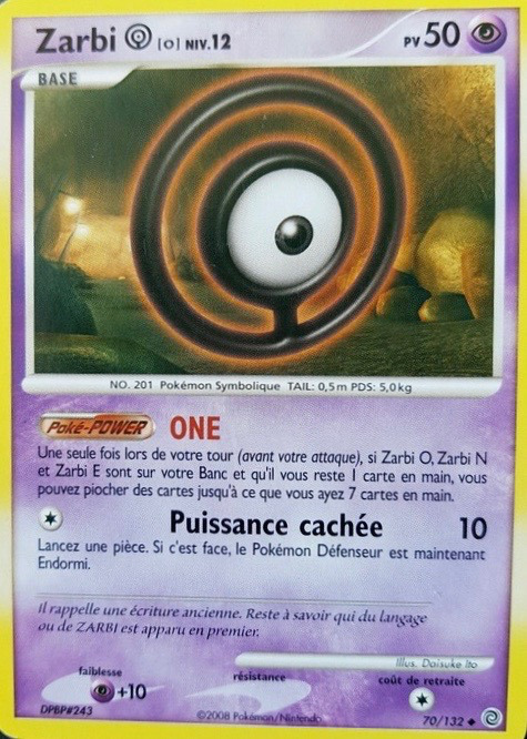 Carte Pokémon: Zarbi [O]