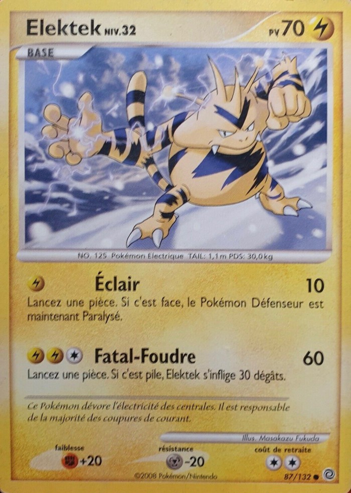 Carte Pokémon: Elektek