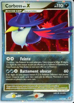 Carte Pokémon: Corboss NIV.X