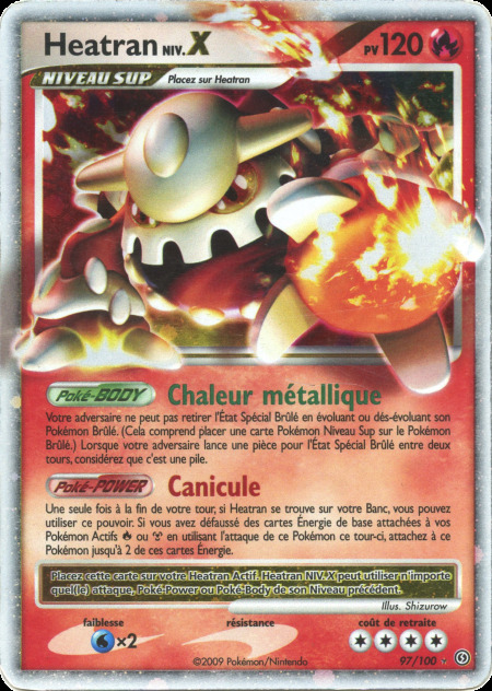 Carte Pokémon: Heatran NIV.X