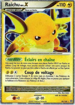 Carte Pokémon: Raichu NIV.X