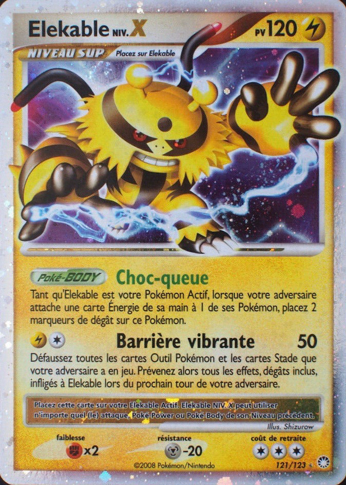 Carte Pokémon: Elekable NIV.X