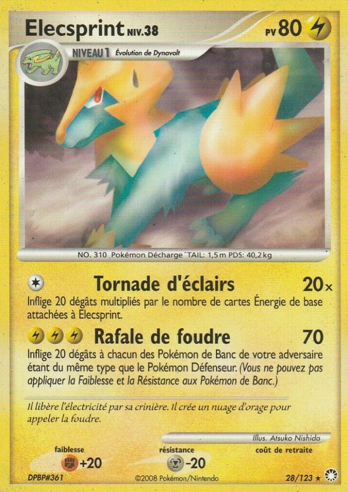 Carte Pokémon: Elecsprint