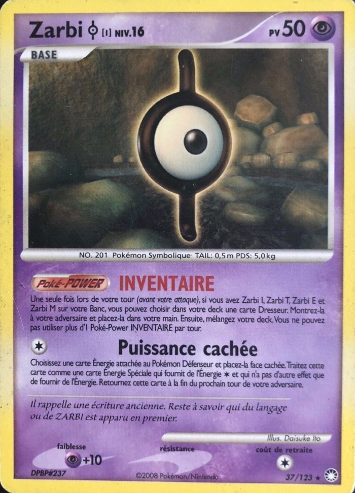 Carte Pokémon: Zarbi [I]