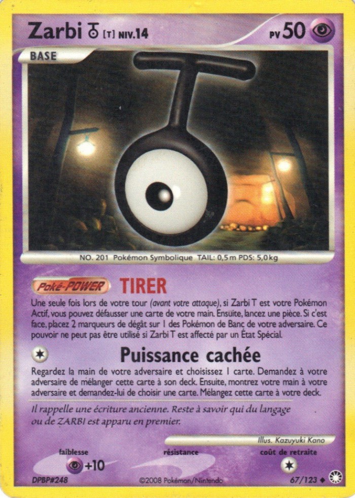 Carte Pokémon: Zarbi [T]