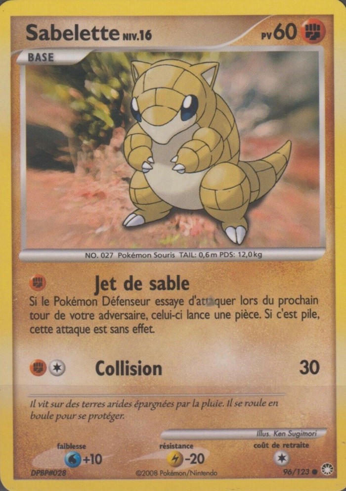 Carte Pokémon: Sabelette