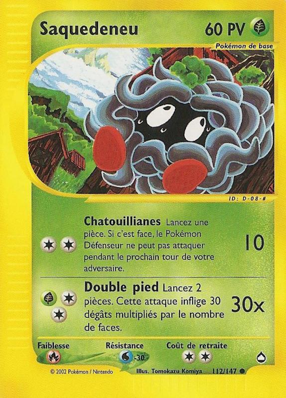 Carte Pokémon: Saquedeneu