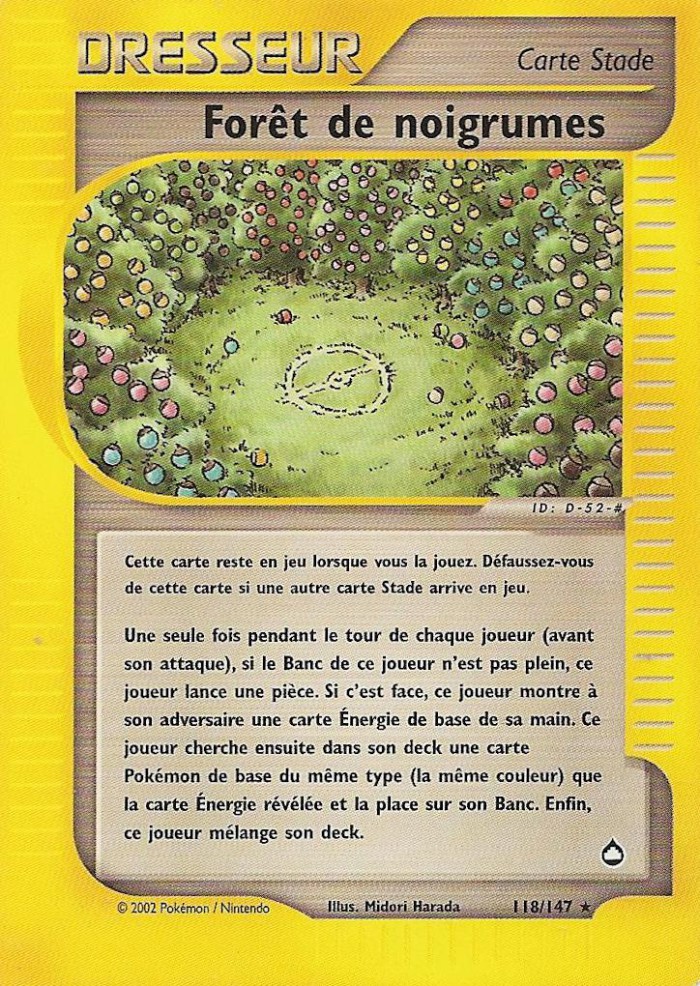 Carte Pokémon: Forêt de noigrumes