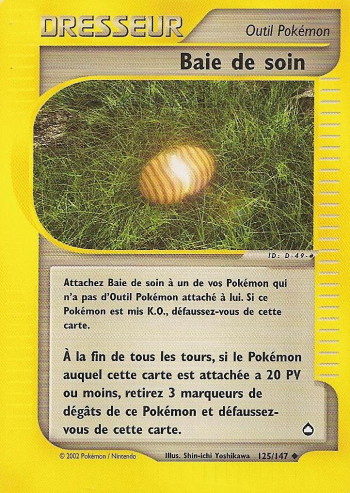 Carte Pokémon: Baie de soin