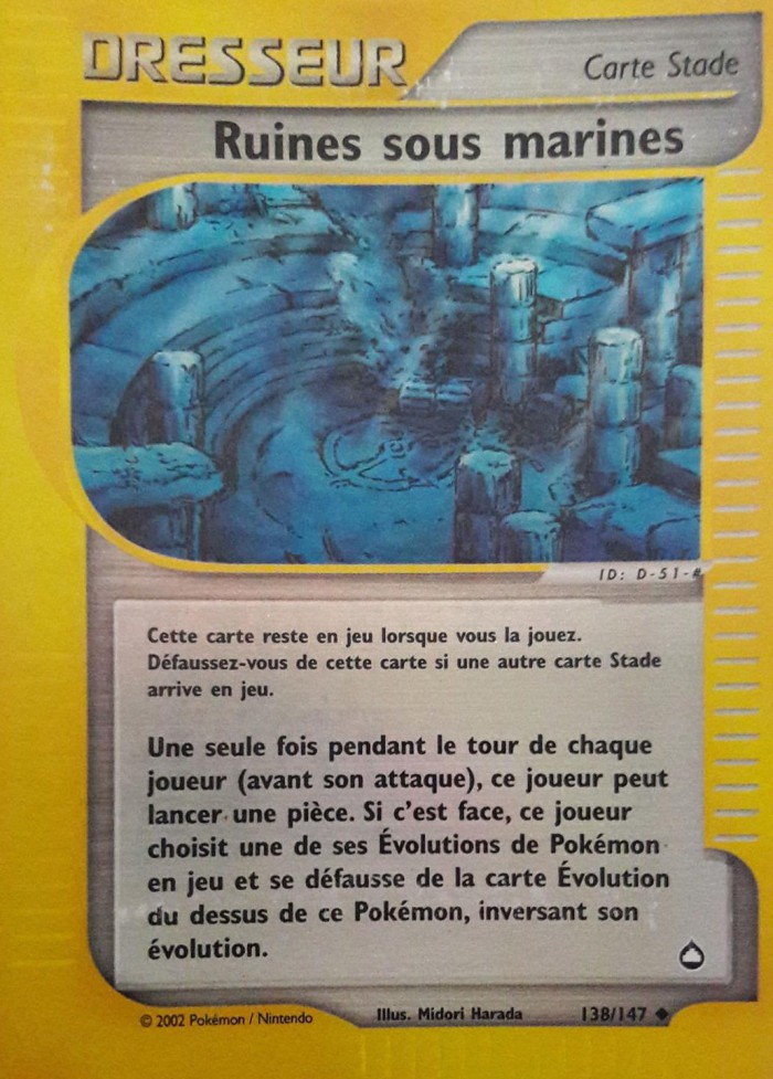 Carte Pokémon: Ruines sous marines