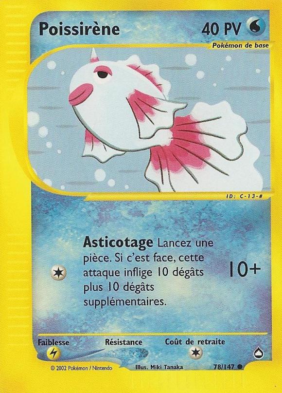 Carte Pokémon: Poissirène