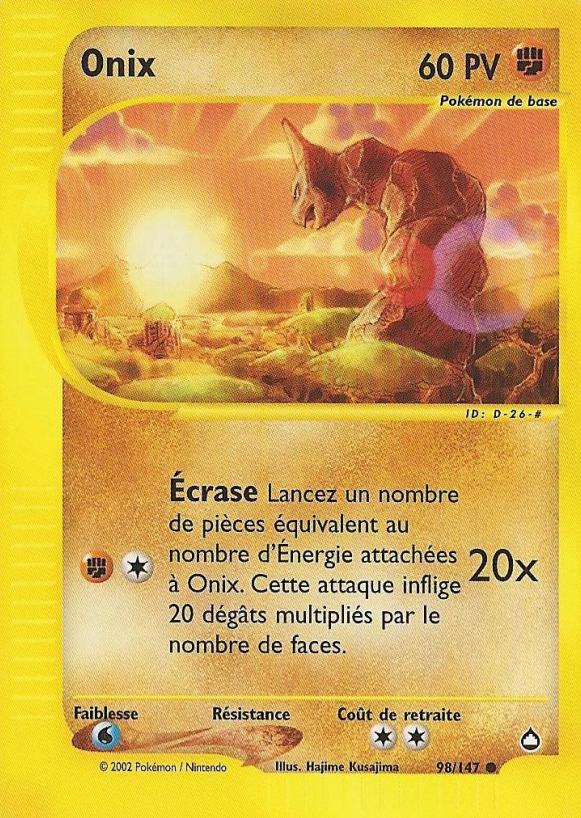 Carte Pokémon: Onix