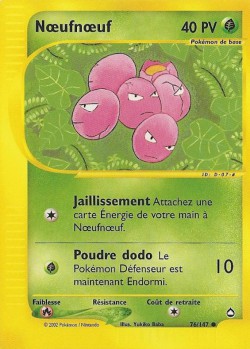 Carte Pokémon: Nœufnœuf