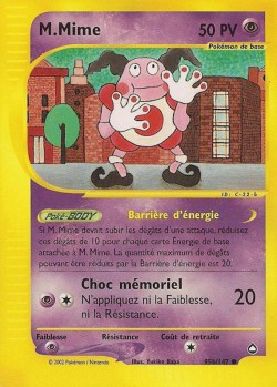 Carte Pokémon: M. Mime