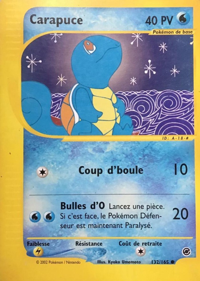 Carte Pokémon: Carapuce