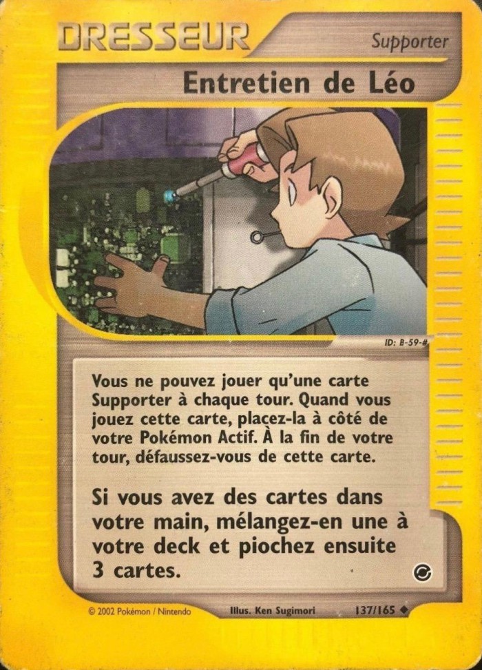 Carte Pokémon: Entretien de Léo