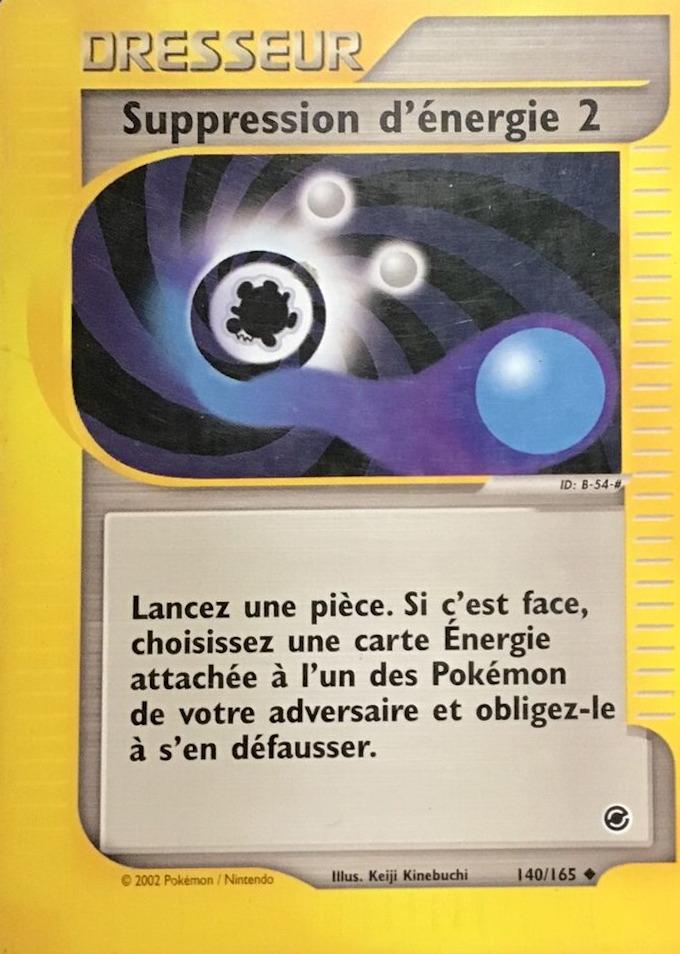 Carte Pokémon: Suppression d'énergie 2